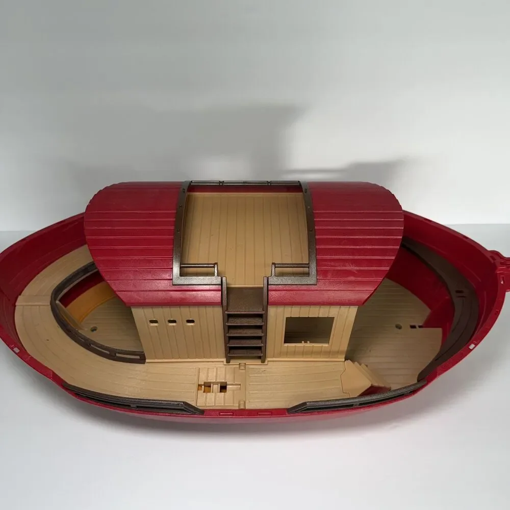 Vintage Playmobil Noah’s Ark Red Boat Really Floats Imagination 2000s Incomplete - Picture 3 of 16